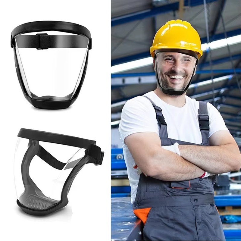 Anti Pollution Mask - 투명한 풀 페이스쉴드 재사용 가능한 방진