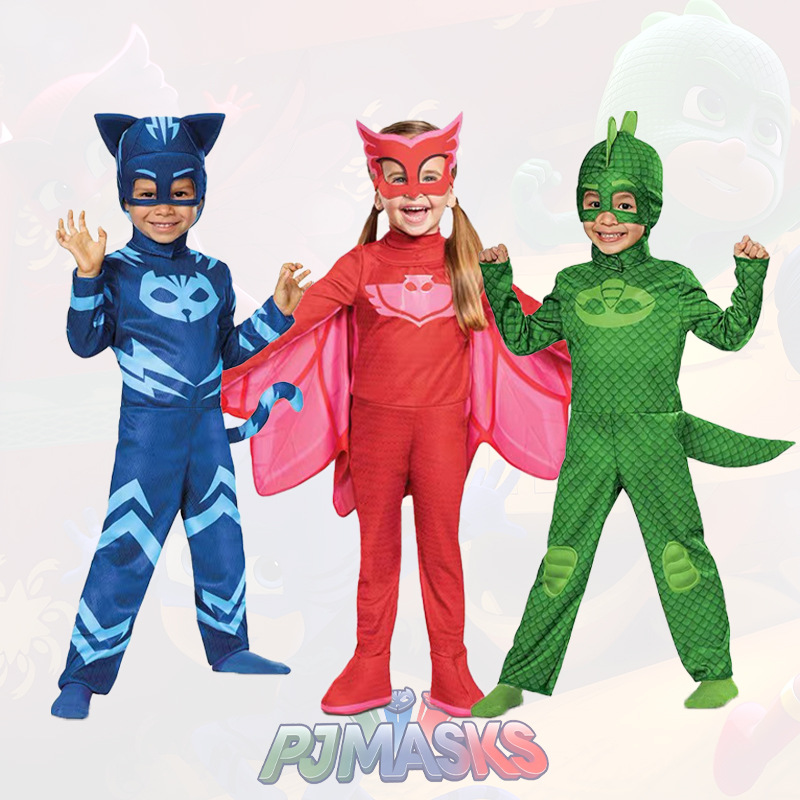 코스프레 블루 파자마 어린이 애니메이션 히어로 코스튬  - Kids Face Mask 리뷰 및 가격